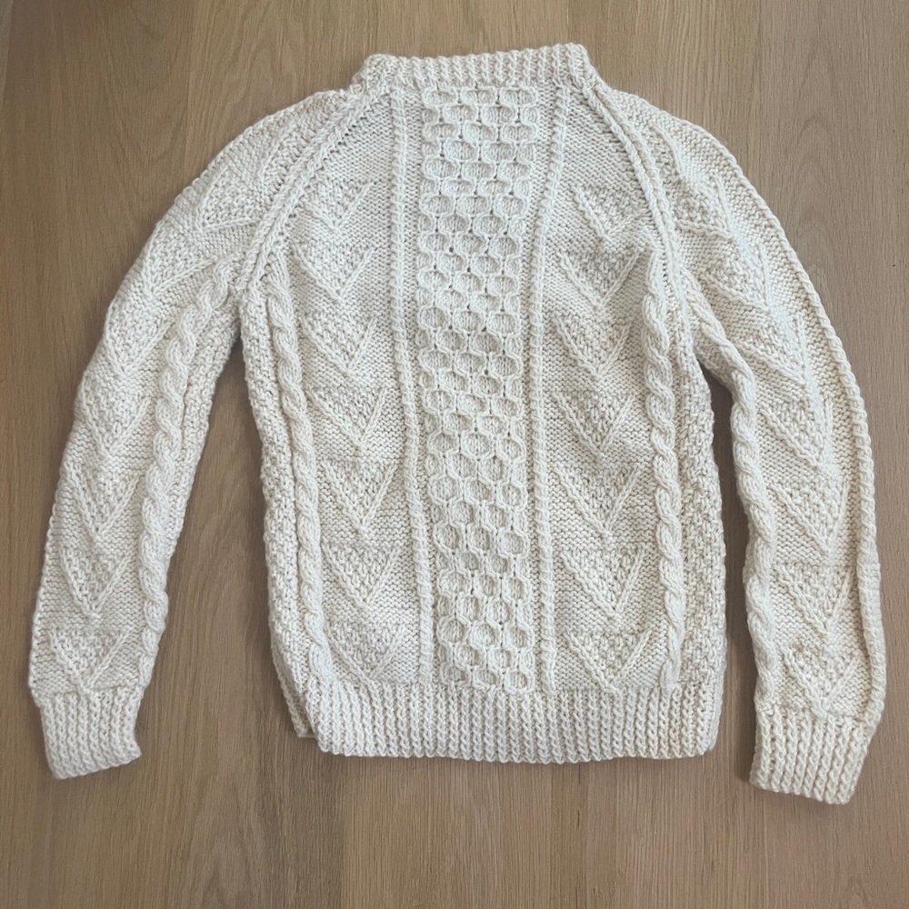 Hand knit wool sweater from Ireland